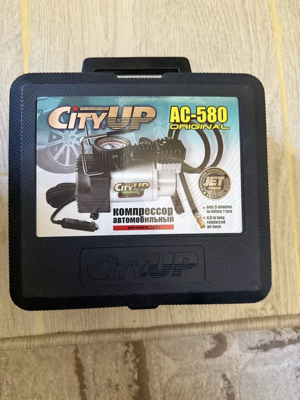 Автомобильный компрессор CityUp AC-580 Original в кейсе 2 Автомобильный компрессор CityUp AC-580 Original в кейсе 2