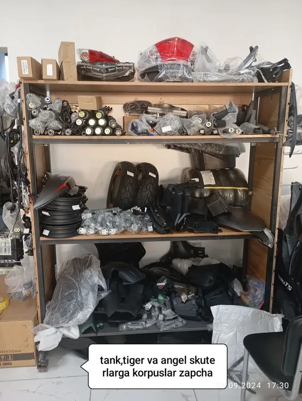 Skuter plastiklari bor va zapchastlari — фото 6