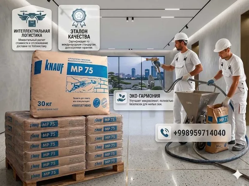 Knauf MP 75 (Кнауф МП-75)— это универсальная сухая штукатурная смесь Knauf MP 75 (Кнауф МП-75)— это универсальная сухая штукатурная смесь