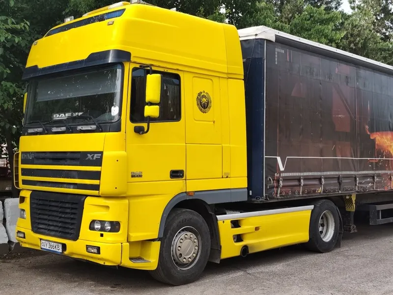 DAF xf95, 2005г, евро 3. Прицеп Шмитз 2017