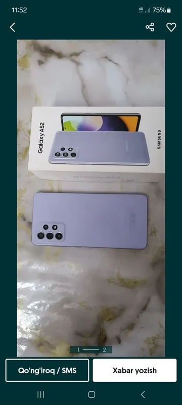 Samsung a52 karobka dakument zaryadnik