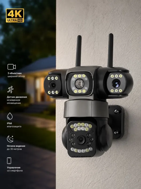 Smart Home camera. Wi-fi Simkarta 1