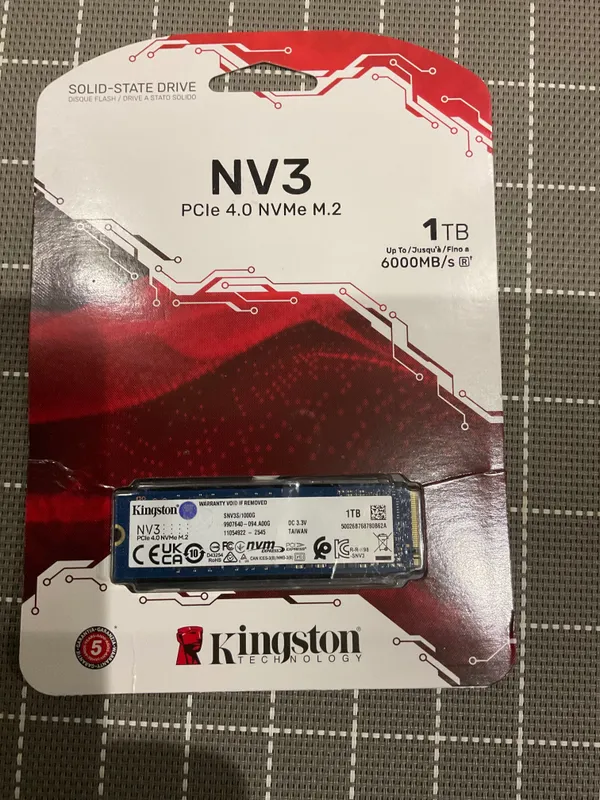 SSD PCIe 4.0 NVMe M.2, 1 TB ,