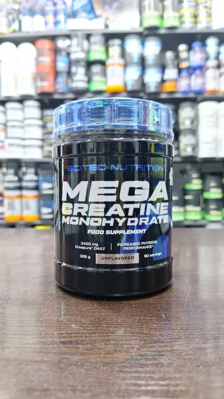 Scitec Nutrition Mega Creatine – 306g (90 porsiya) Scitec Nutrition Mega Creatine – 306g (90 porsiya)