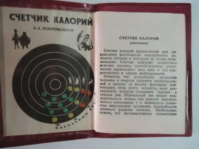 Супер редкость счетчик калорий(СССР)