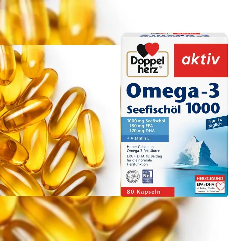 Doppelherz aktiv Omega-3 yuragingiz va miyangiz Doppelherz aktiv Omega-3 yuragingiz va miyangiz
