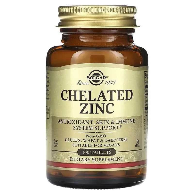 Solgar хелатный цинк Chelated Zinc zink — фото 1