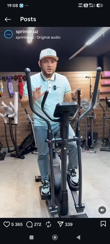 VELOTRENAJOR zal va uy uchun móljallangan