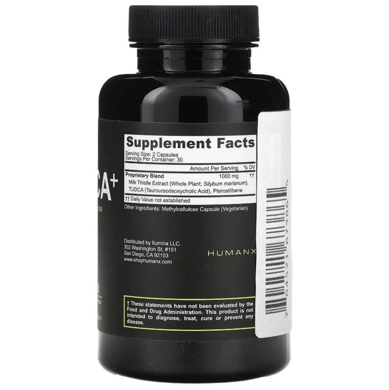 Humanx, Tudca+ 1000 mg, 60 kapsula 2