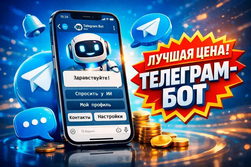 телеграм бот c ИИ telegram bot sun'iy intellekt