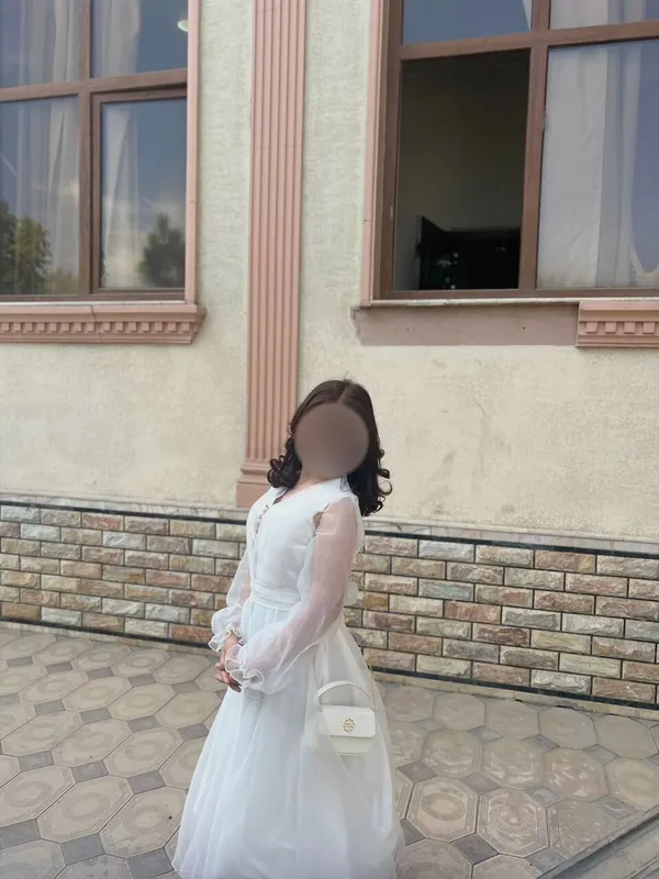 Вечернее белое платье 1 Вечернее белое платье 1