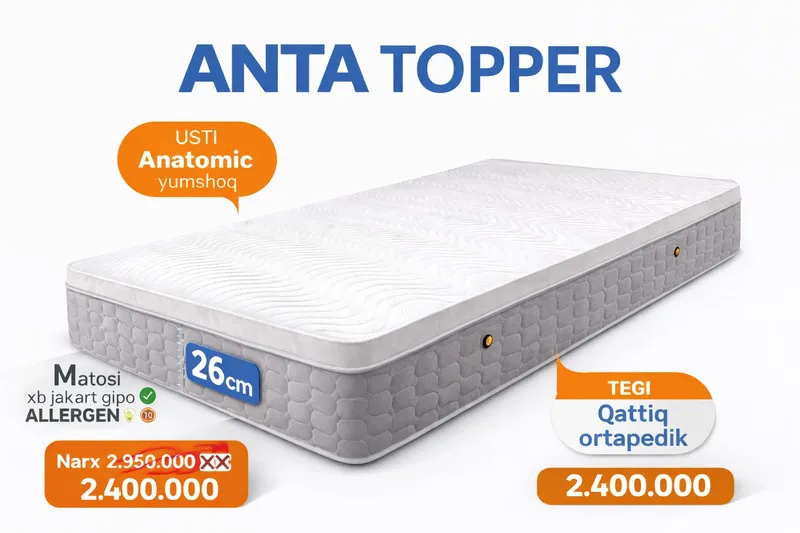 EXCLUSIVE MATRAS(MODEL ANTA TOPPER)