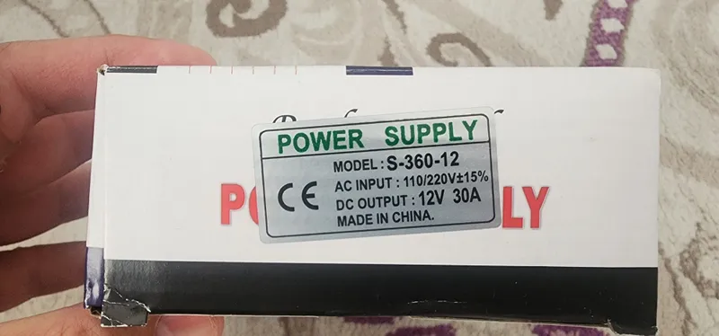 Блок питания 12в 30а Professional POWER SUPPLY — фото 2