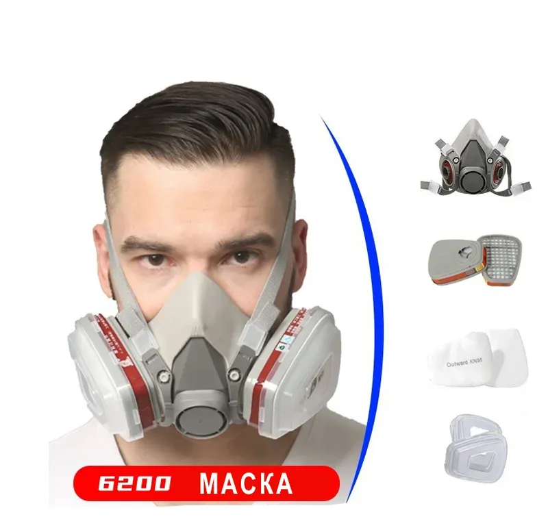 Chang, bo‘yoq va gazdan himoya qiluvchi 6200 respirator niqob 2