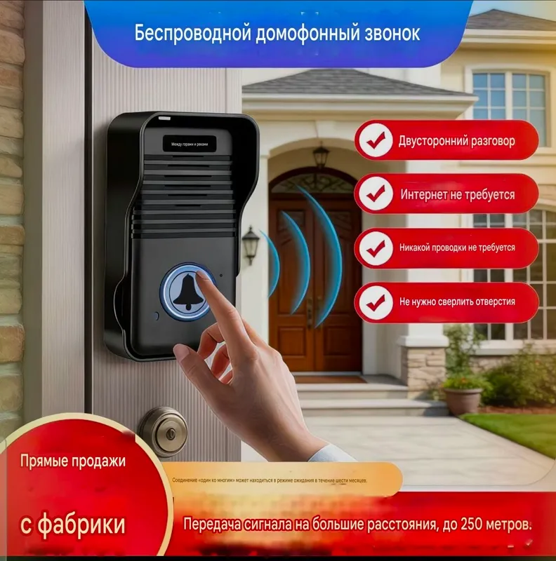 Simsiz domofon, 250 metrgacha 1