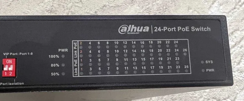 Dahua PFS3226-24ET-240 24 портовый POE свитч + 2 порта rj45 Гигабитные — фото 3