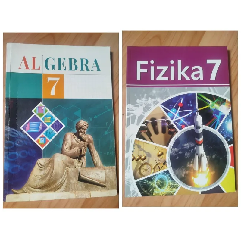 Книга Fizika 7 sinf, Algebra 7 sinf Книга Fizika 7 sinf, Algebra 7 sinf