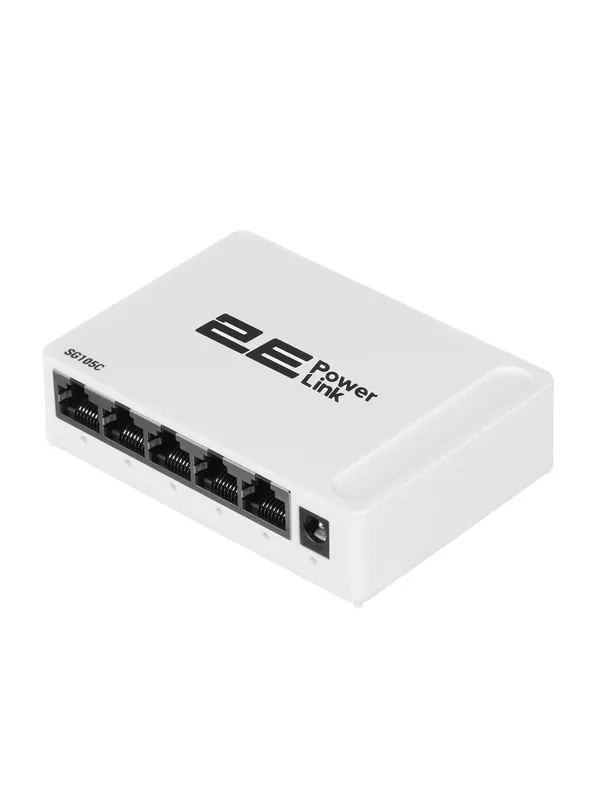 Коммутатор 2E PowerLink SG105C (неуправляемый), 5 портов, Plug & Play, белый — фото 6