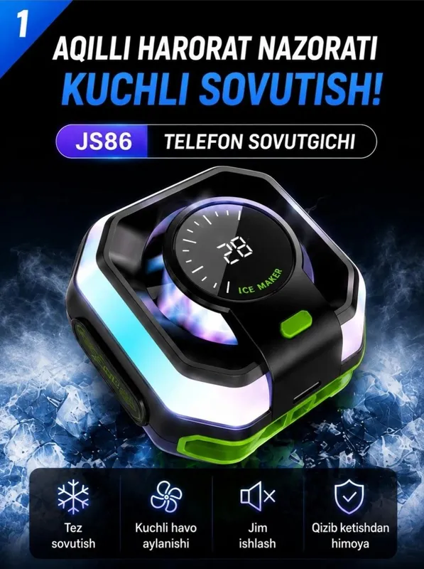 Hk 5 PRO — Smartfoningiz uchun kuchli sovutish 1 Hk 5 PRO — Smartfoningiz uchun kuchli sovutish 1