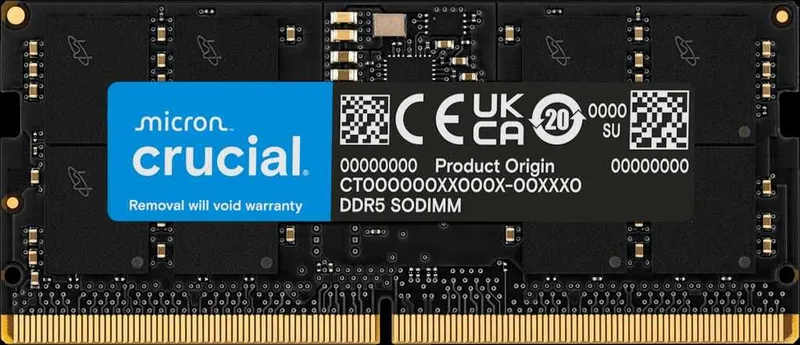 Crucial 48GB DDR5-5600 SODIMM для ноутбуков — фото 1
