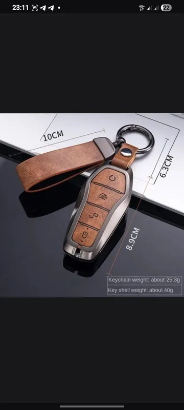 Стильный чехол для ключа BYD Song — фото 2