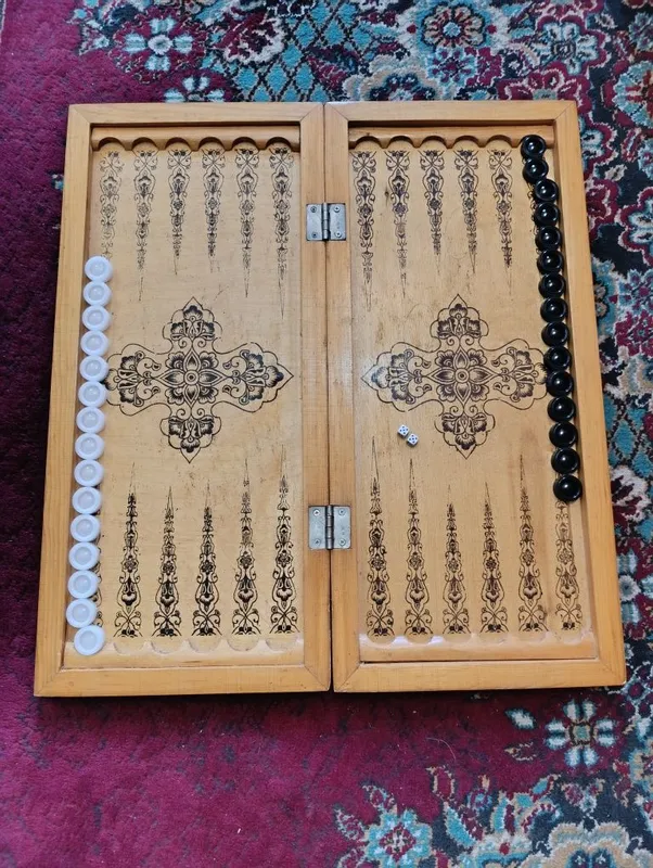 Нарды деревянные СССР ( заводские , длина 62 см ) 2