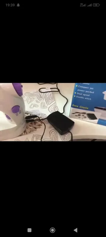 Portativ tikuv mashinasi, pedal bilan Mini Sewing Machine SM202 Mini — фото 2