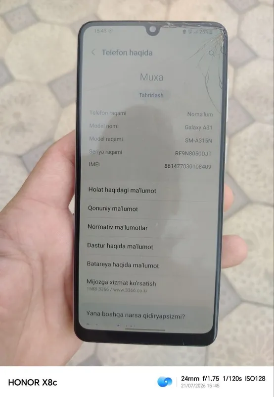 Samsung a31 64gb 3