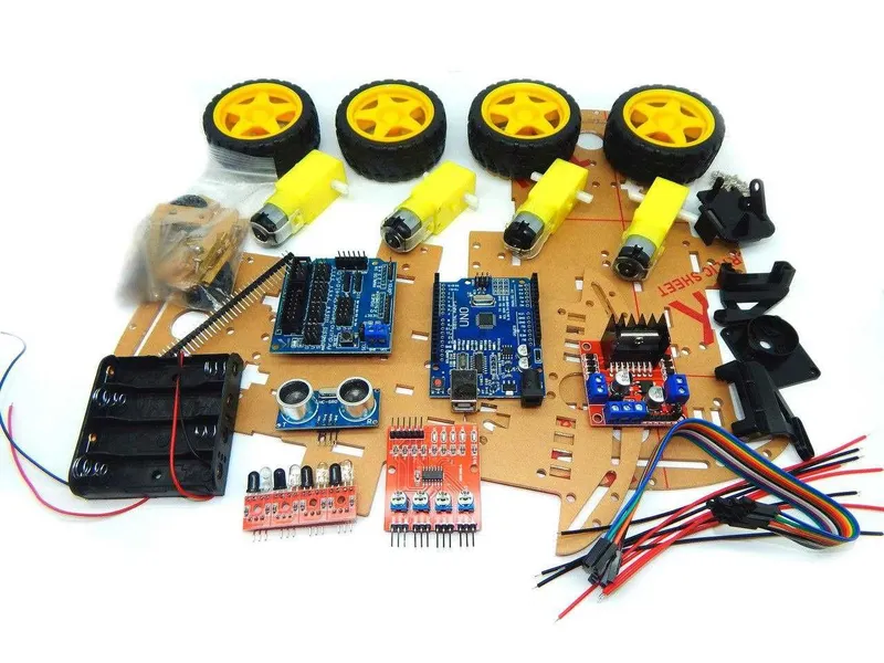 Arduino 4WD Robot Car — Yosh dasturchilar uchun aqlli avtomobil! (+10) — фото 1