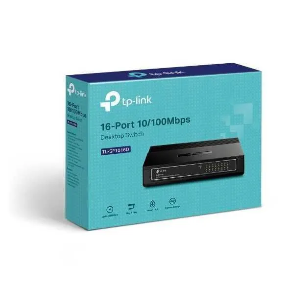 Komutator, HUB. TP-Link TL-SF1016D 10/100 Mbps.