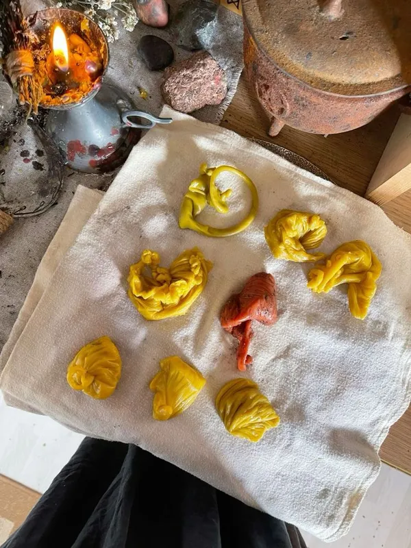 Отливка воском, чистка негатива