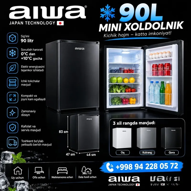 Мини-холодильник AIWA TB-90L / Mini Muzlatgich/ Muzlatgich/ Mini bar 6 Мини-холодильник AIWA TB-90L / Mini Muzlatgich/ Muzlatgich/ Mini bar 6