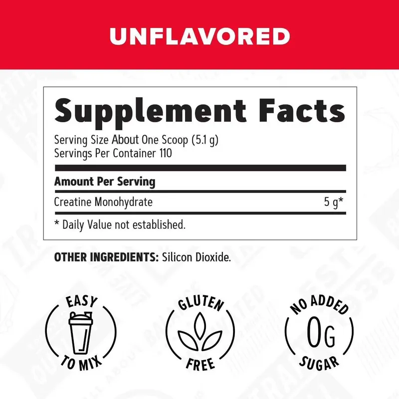 Креатин Моногидрат 561гр 110 порций GNC Live Well Creatine Monohydrate — фото 2
