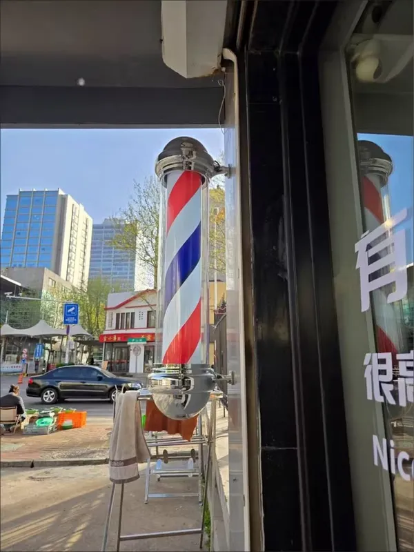 Вывеска Barber Pole для барбершопа (новая) 3