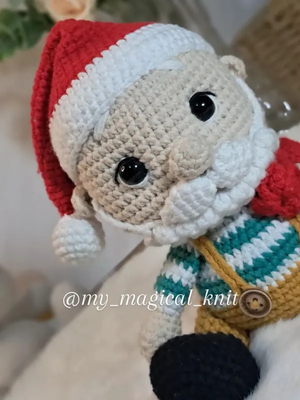 Дед Мороз (вязаная игрушка) 2