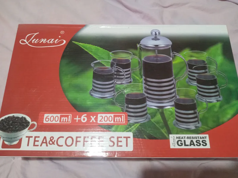 600 ml hajmli choynak va 6 ta 200 ml hajmli stakan — фото 1