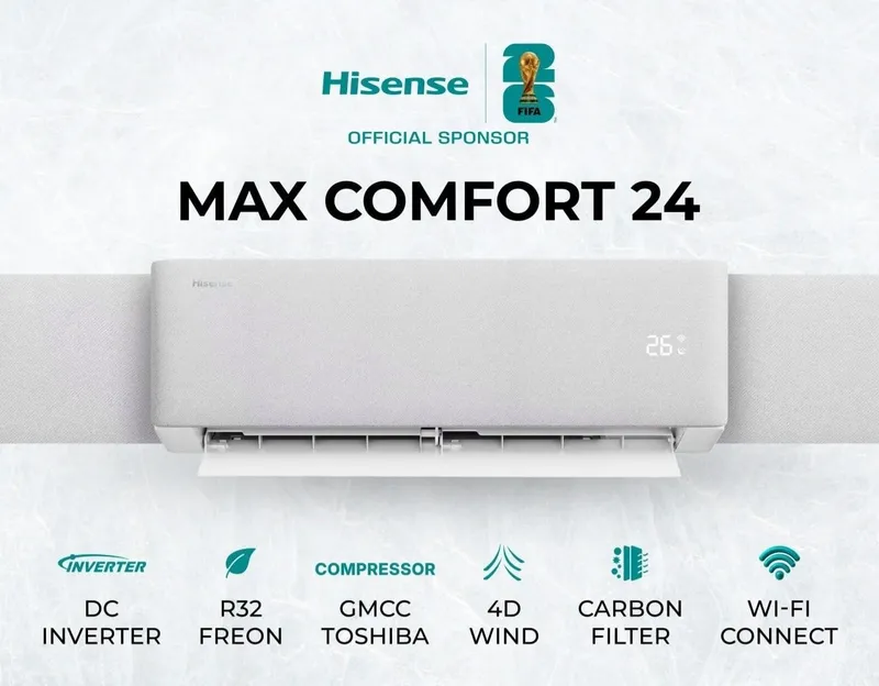 Кондиционер Hisense Max Comfort 24 DC Invertor new 2026 1