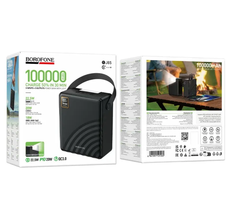 Power Bank Borofone BJ85 Myriad 100.000mAh PD 20W / QC 22.5W