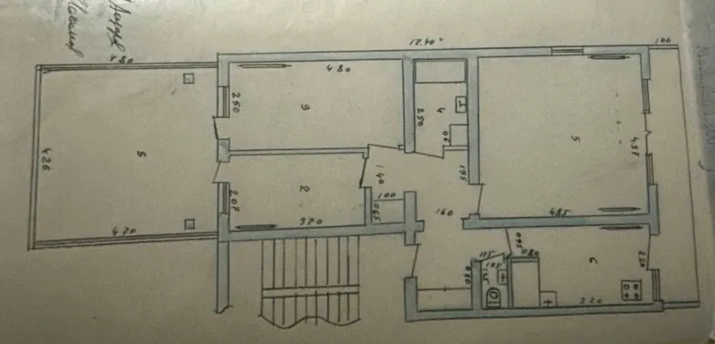 Продаётся 4-комнатная квартира, 95 м², без ремонта (Шайхантахурский район)
