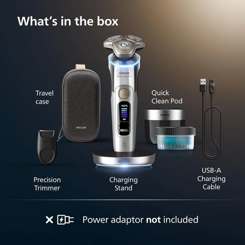 Электробритва Philips xp9404 i9000 серая для сухого и влажного бритья 4