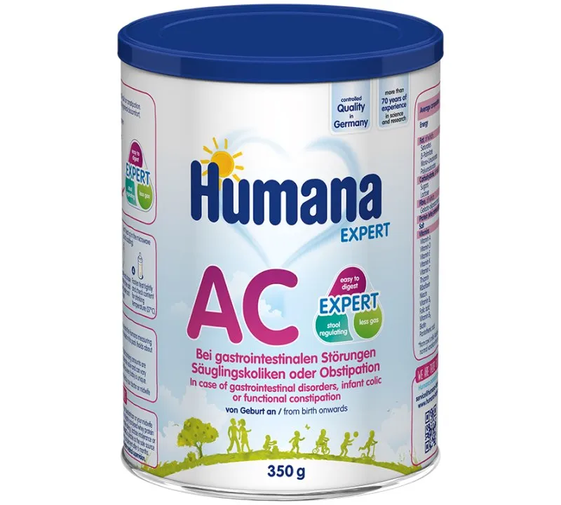 Humana AC bolalar ixtisoslashgan sutli aralashmasi
