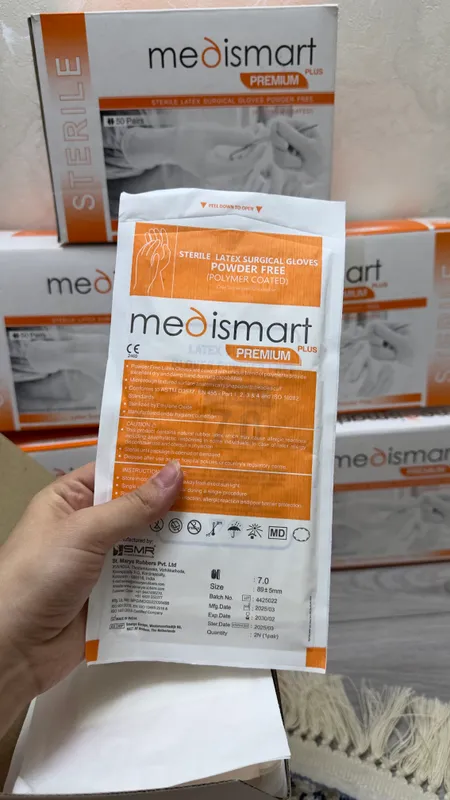 Стерильные перчатки Medismart Premium Plus 3