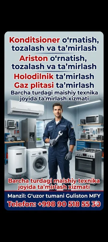 Konditsioner holodilnik tamirlash