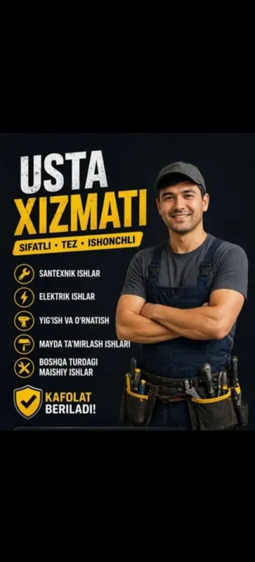 Сантехник и ремонт бытовой техники HIZMATI USTA KERAKMI? BARCHA