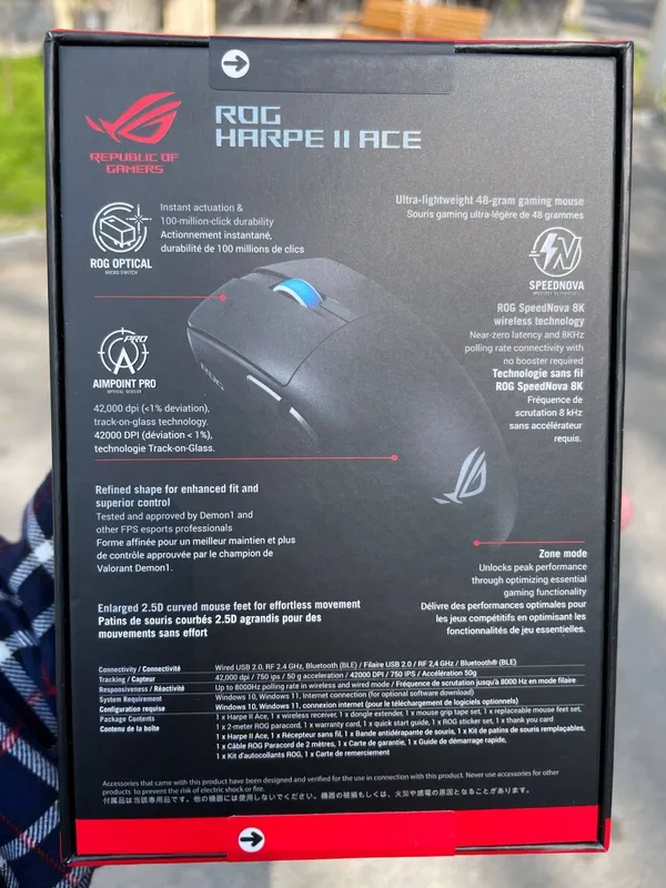 Asus rog harpe ace 2 Беспроводная мышка/мышь — фото 1