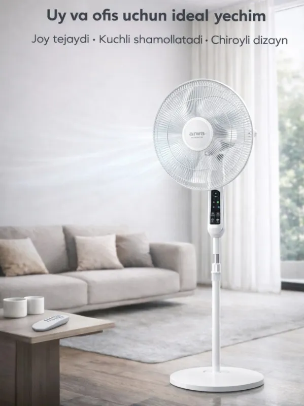AIWA Pol ventilyatori va pulti bilan 4 AIWA Pol ventilyatori va pulti bilan 4
