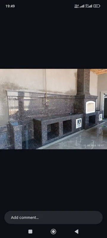 Granit travertin hizmaylari fasad sokil uchun
