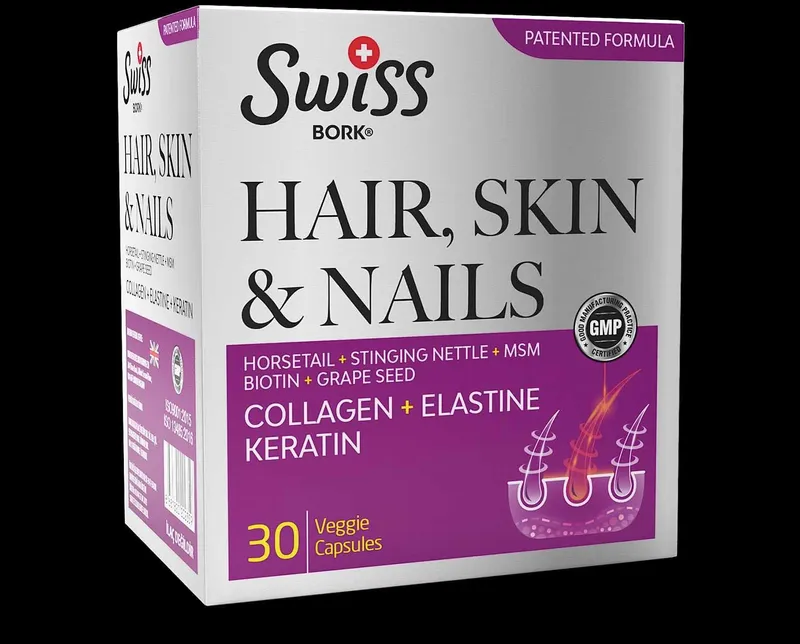 Swiss Bork Hair Skin Nails 30 Capsules 2 Swiss Bork Hair Skin Nails 30 Capsules 2