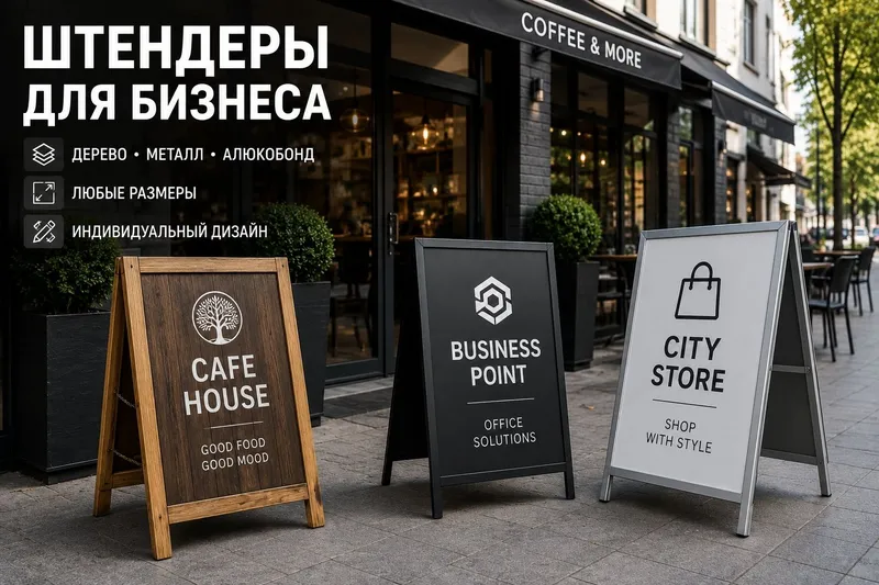 Штендеры для бизнеса | изготовление под заказ