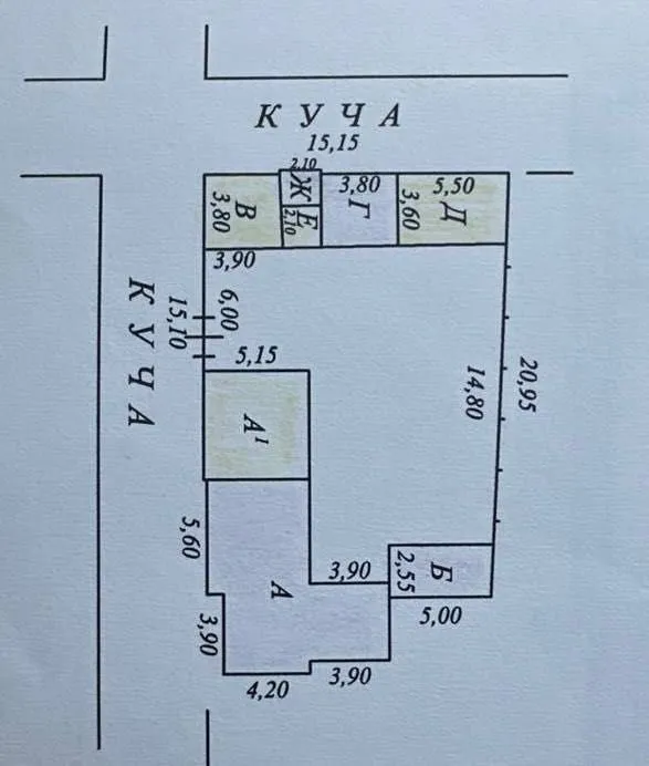 Продаётся Угловой Участок 3.35 сотки ул.Саламатина Яккасарайский район